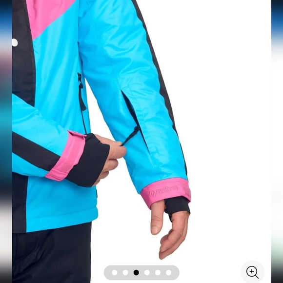 NWT!! Tipsy Elves, Icy Blunder Insulated Jacket, Blue/Black, Size XL, MSRP $190 - Picture 3 of 16